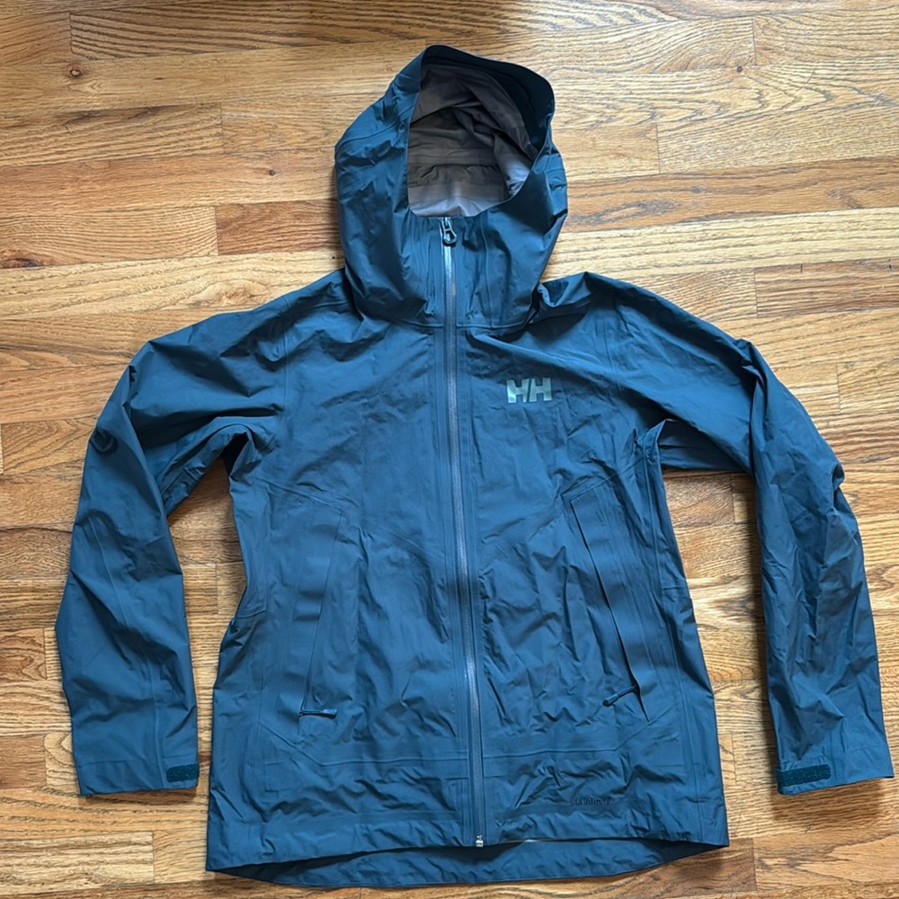 Helly Hansen Verglas Infinity Shell Rain Jacket Size Large in DarkCreek